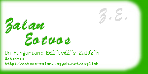 zalan eotvos business card